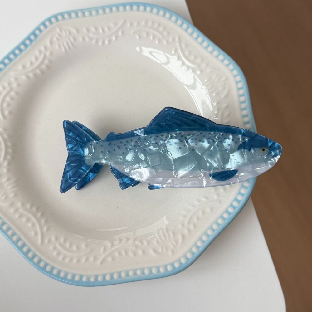 Lifestyle In Korean - Hairpin Ocean Animal Hair Claw Pvc