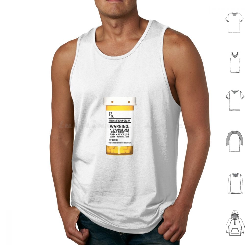 Korean Men Lifestyle - K-Drama Prescription Tank Tops Print Cotton
