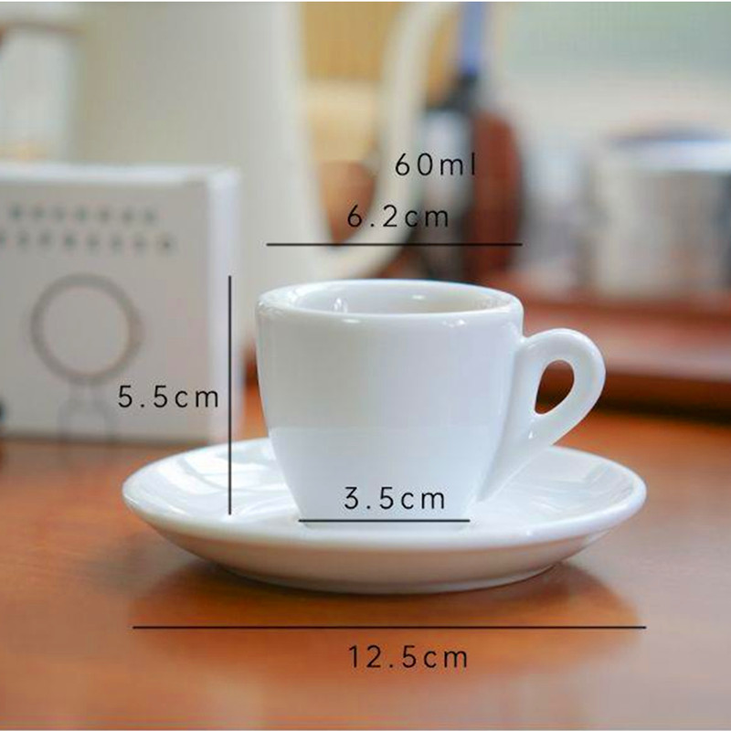Celadon Ceramic Cup - 9mm Thick Espresso Mug 60ml Ceramic