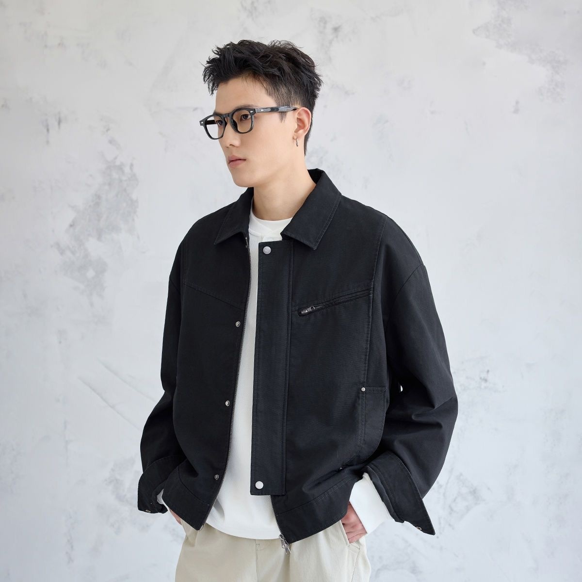 Korean Men Lifestyle - Mens Jacket Coat Korean City Urban