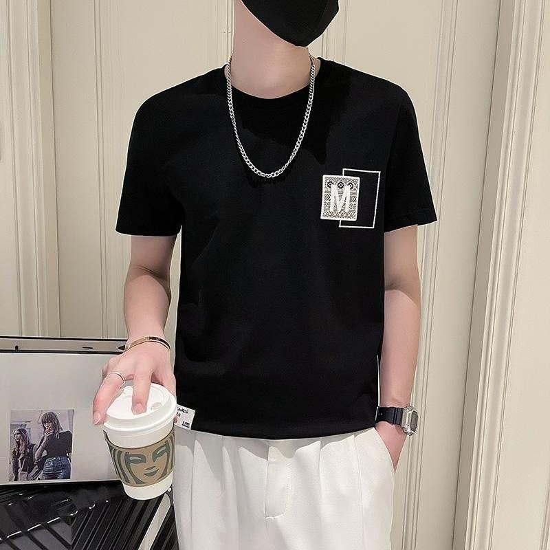 Trendy Men Short Sleeve Top Su - Korean Men Lifestyle 评论和价格