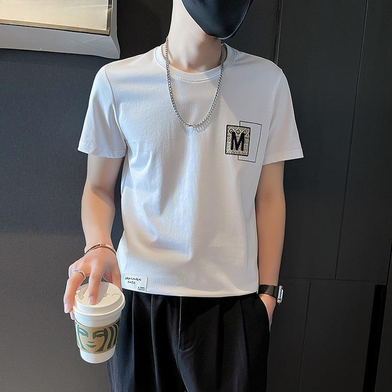Trendy Men Short Sleeve Top Su - Korean Men Lifestyle 评论和价格