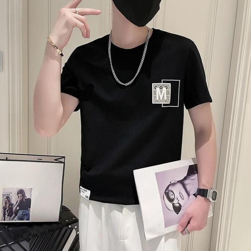 Trendy Men Short Sleeve Top Su - Korean Men Lifestyle 评论和价格