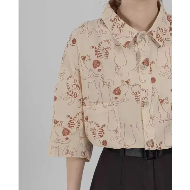 Shirts Women Corduroy Patch Po - Korean Student Lifestyle 评论和价格