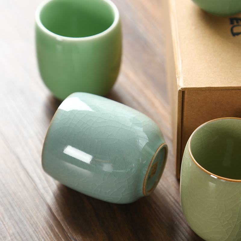 CHANSHOVA-Porcelain Tea Cup Se - Celadon Ceramic Cup 评论和价格