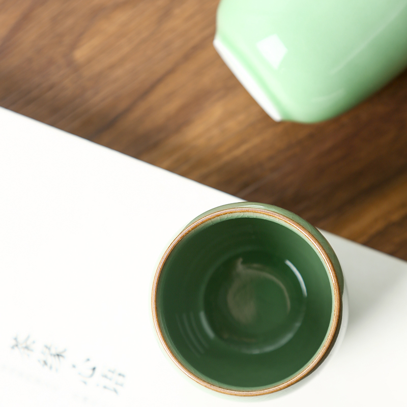 CHANSHOVA-Porcelain Tea Cup Se - Celadon Ceramic Cup 评论和价格