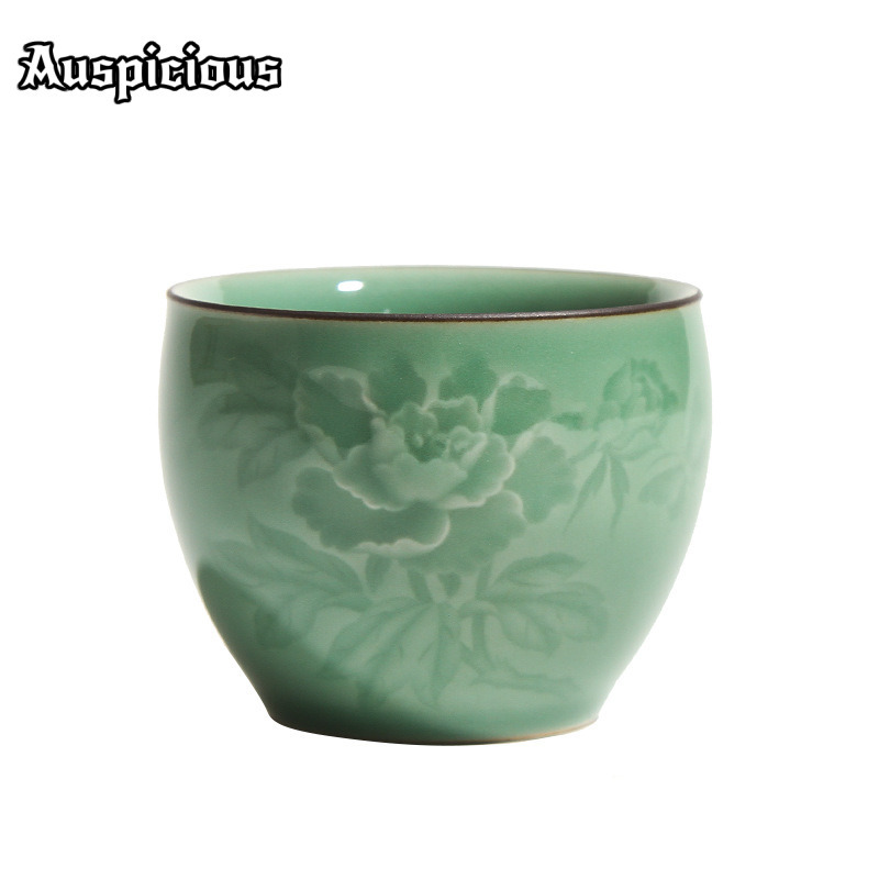 120ml Handmade Longquan Celado - Celadon Ceramic Cup 评论和价格