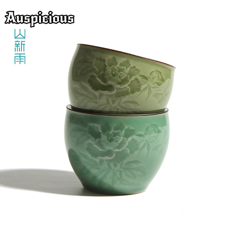 120ml Handmade Longquan Celado - Celadon Ceramic Cup 评论和价格
