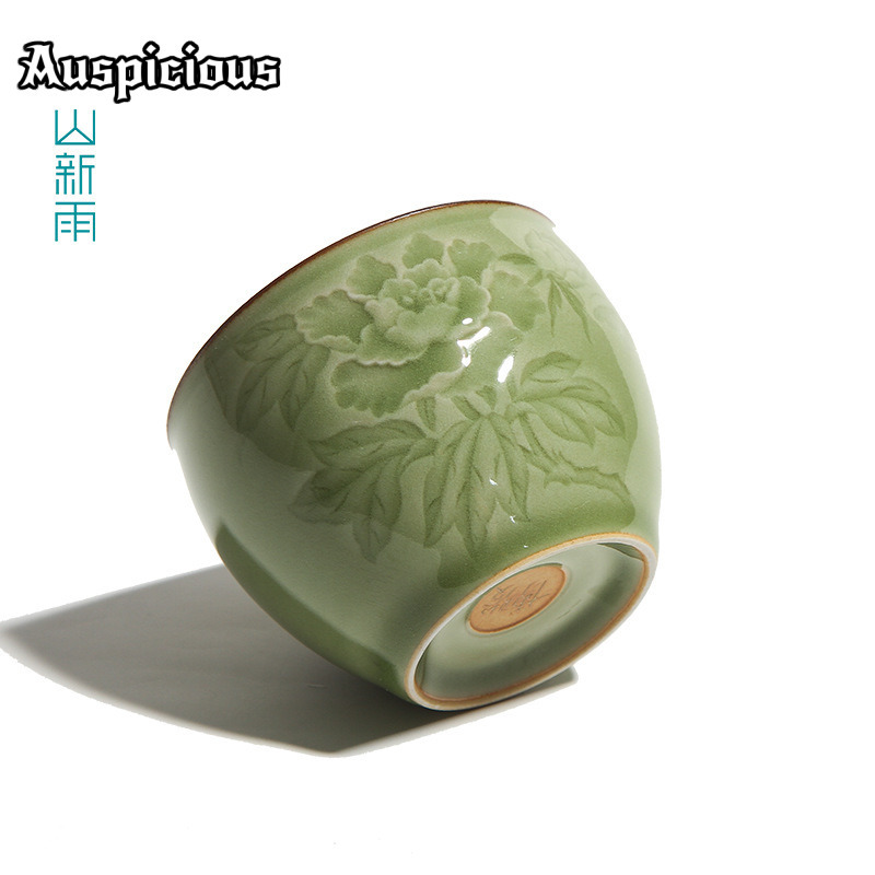 120ml Handmade Longquan Celado - Celadon Ceramic Cup 评论和价格