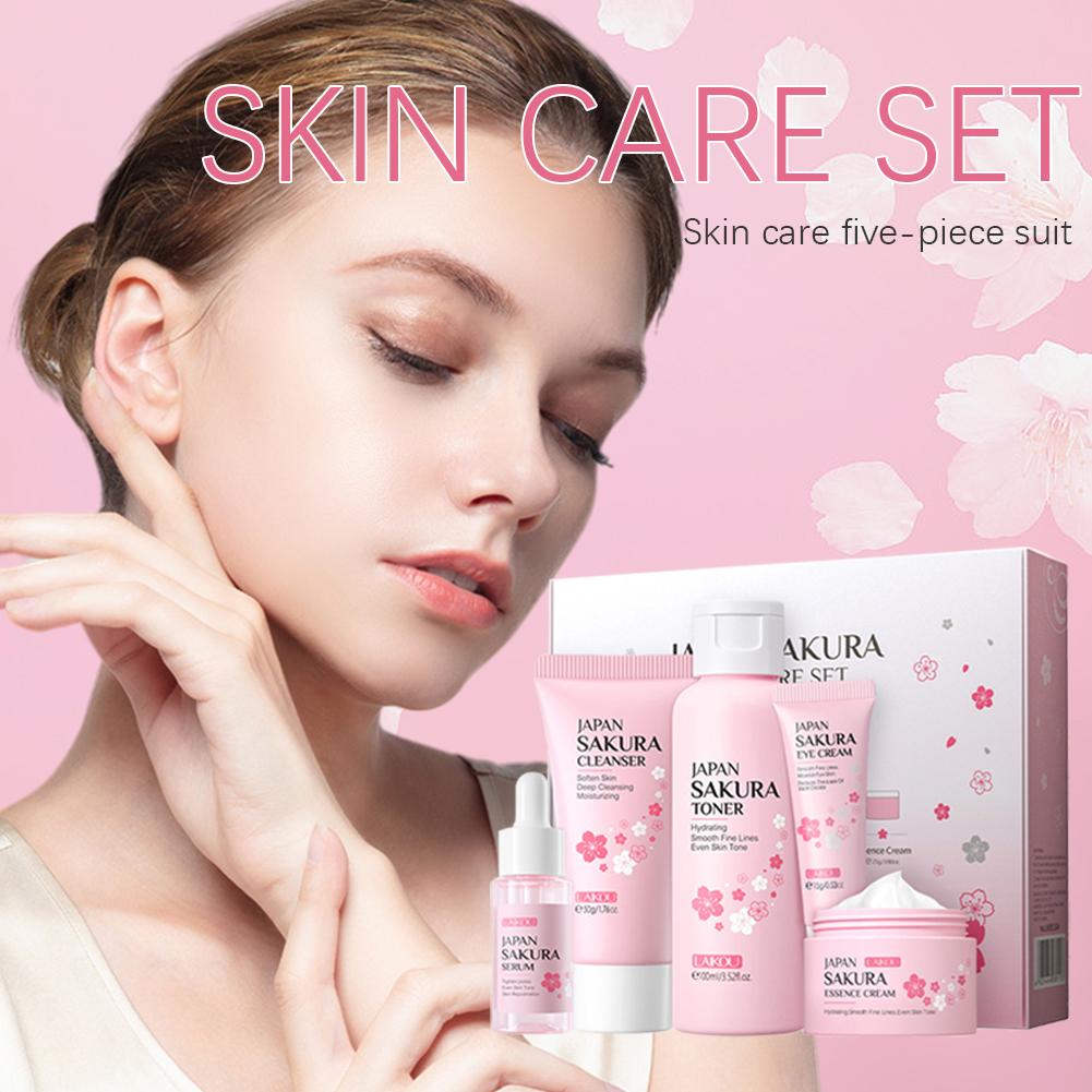 5/3pcs/Set Sakura Skin Care Se - Korean Skincare Routine 评论和价格