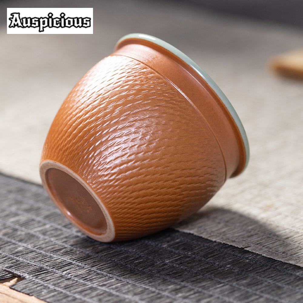 50ml Handmade Knife Jumping Ce - Celadon Ceramic Cup 评论和价格