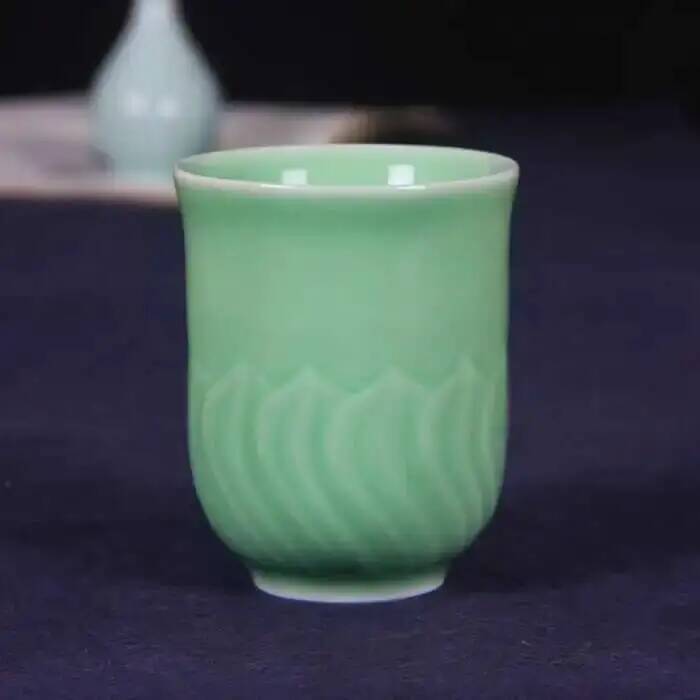Longquan Celadon Handmade Lotu - Celadon Ceramic Cup 评论和价格