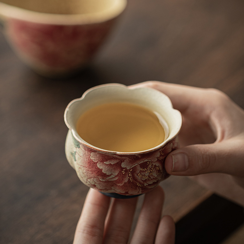 Ceramic Tea Cup Home Teacup Fl - Celadon Ceramic Cup 评论和价格
