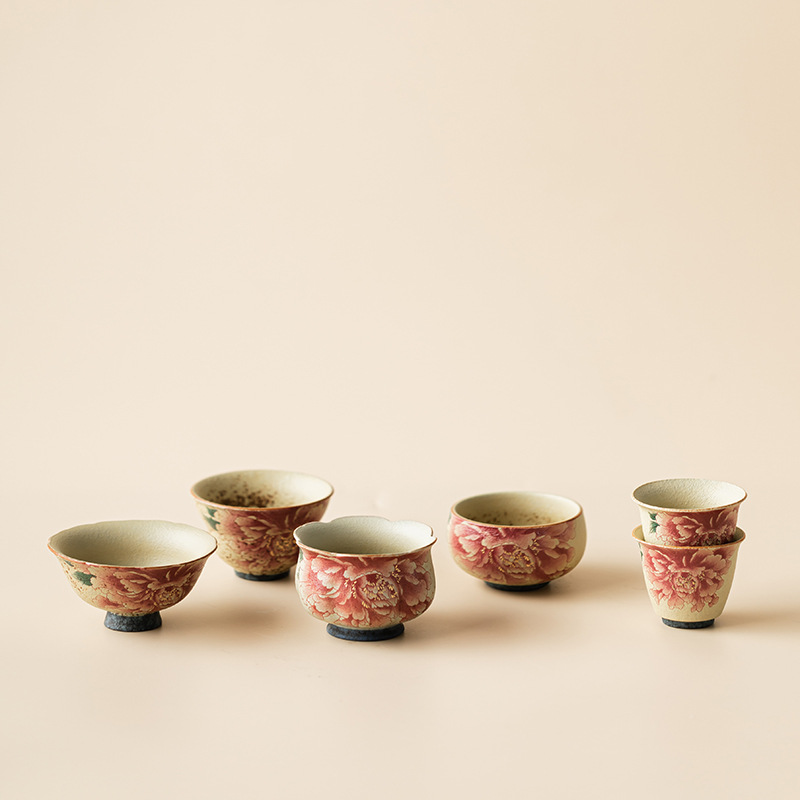 Ceramic Tea Cup Home Teacup Fl - Celadon Ceramic Cup 评论和价格