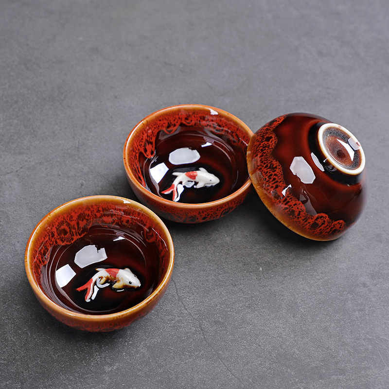 Celadon Fish Cute Teacup, Chin - Celadon Ceramic Cup 评论和价格