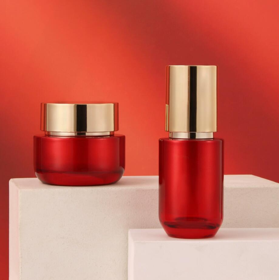 100ml110ML red glass bottle mo - Essence Serum Toner 评论和价格